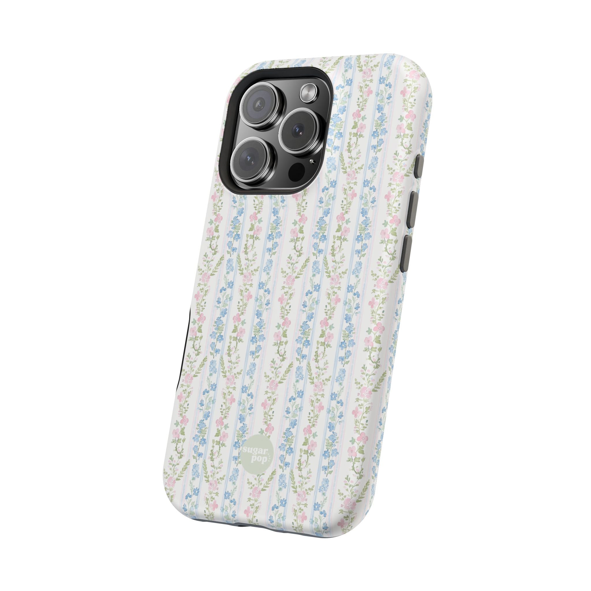 Pastel Floral Pattern Magnetic Tough Case