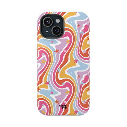 Colorful Impact-Resistant Phone Case - Vibrant Swirl Design