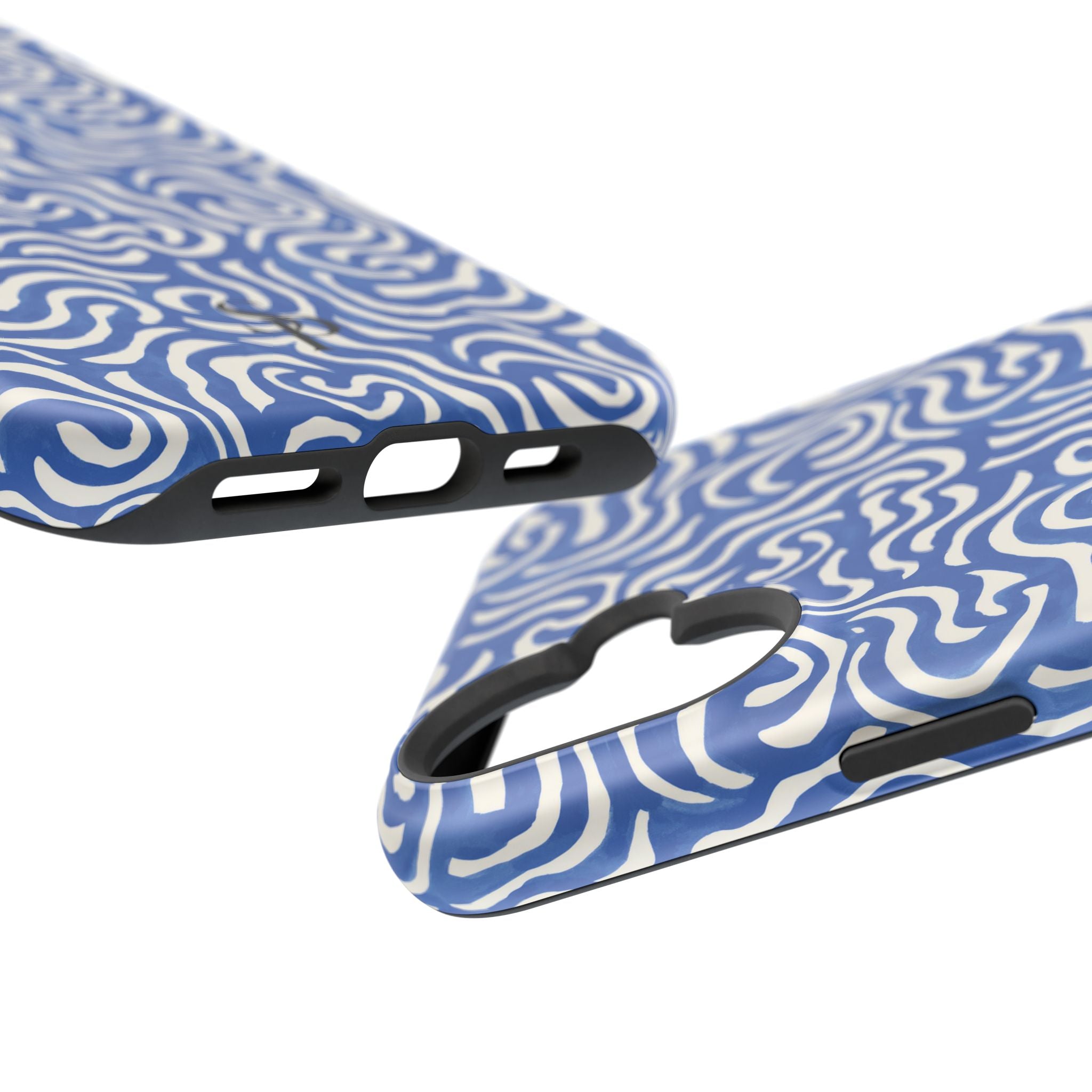 Blue Abstract Swirl Magnetic Impact Phone Case