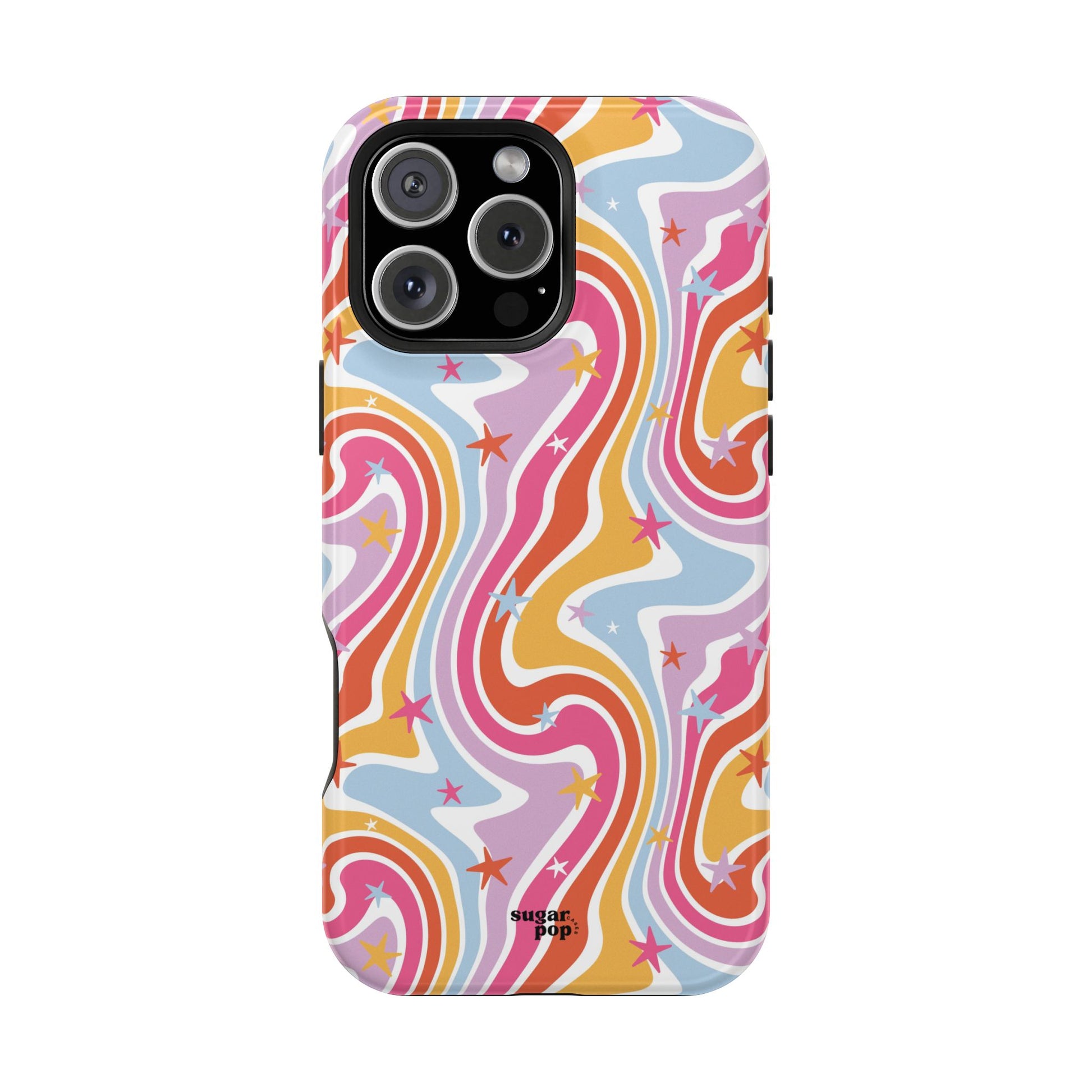 Colorful Impact-Resistant Phone Case - Vibrant Swirl Design