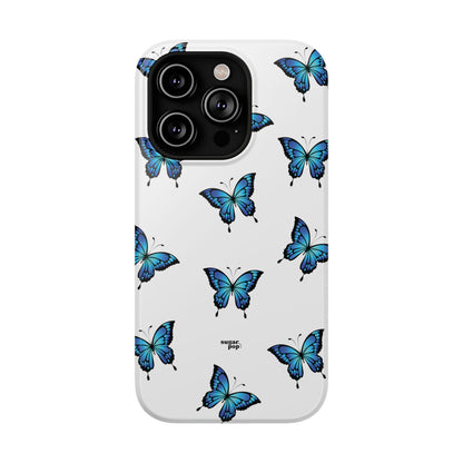 Blue Butterfly Impact-Resistant Cases