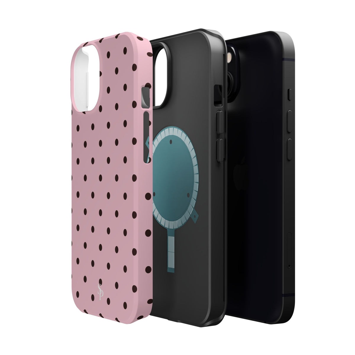 Pink Polka Dot Magnetic Case