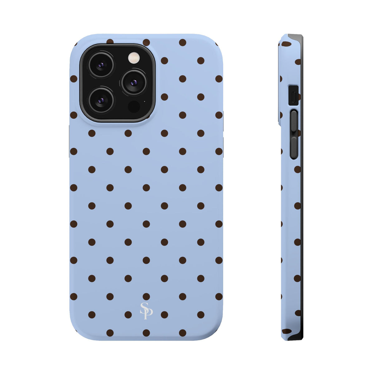 Blue Polka Dot Magnetic Impact Phone Case