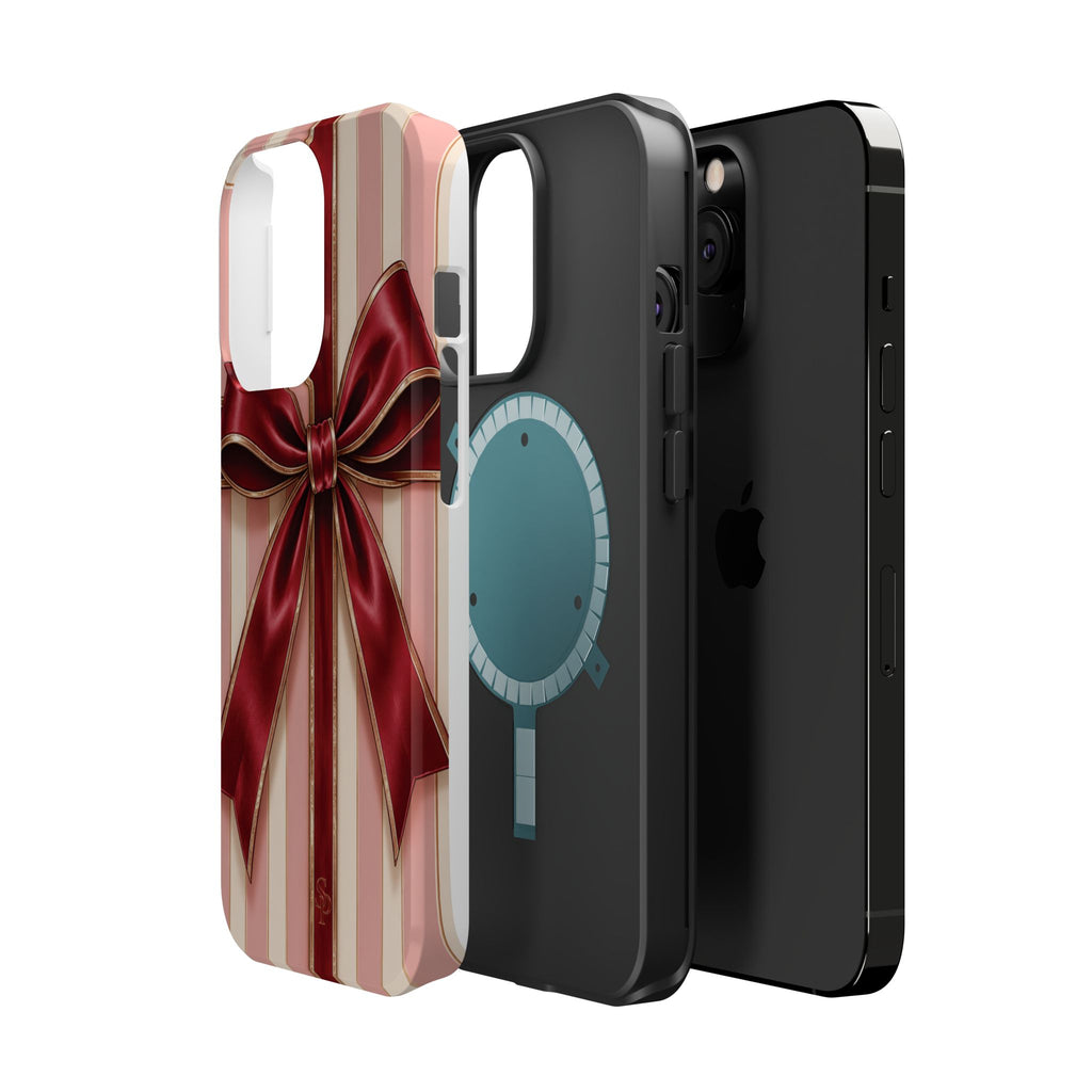 Red Bow Gift Wrap Magnetic Phone Case