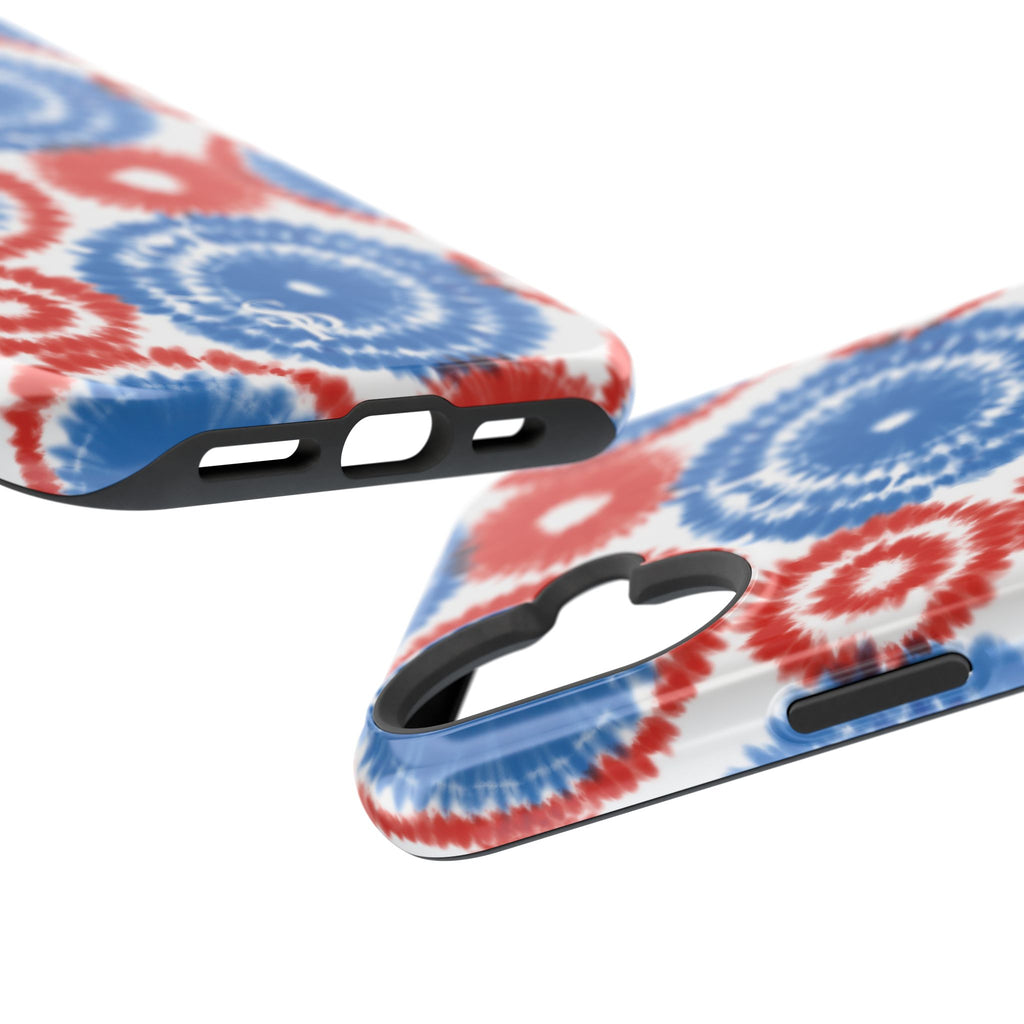 Patriotic Tie Dye Impact Resistant Phone Case