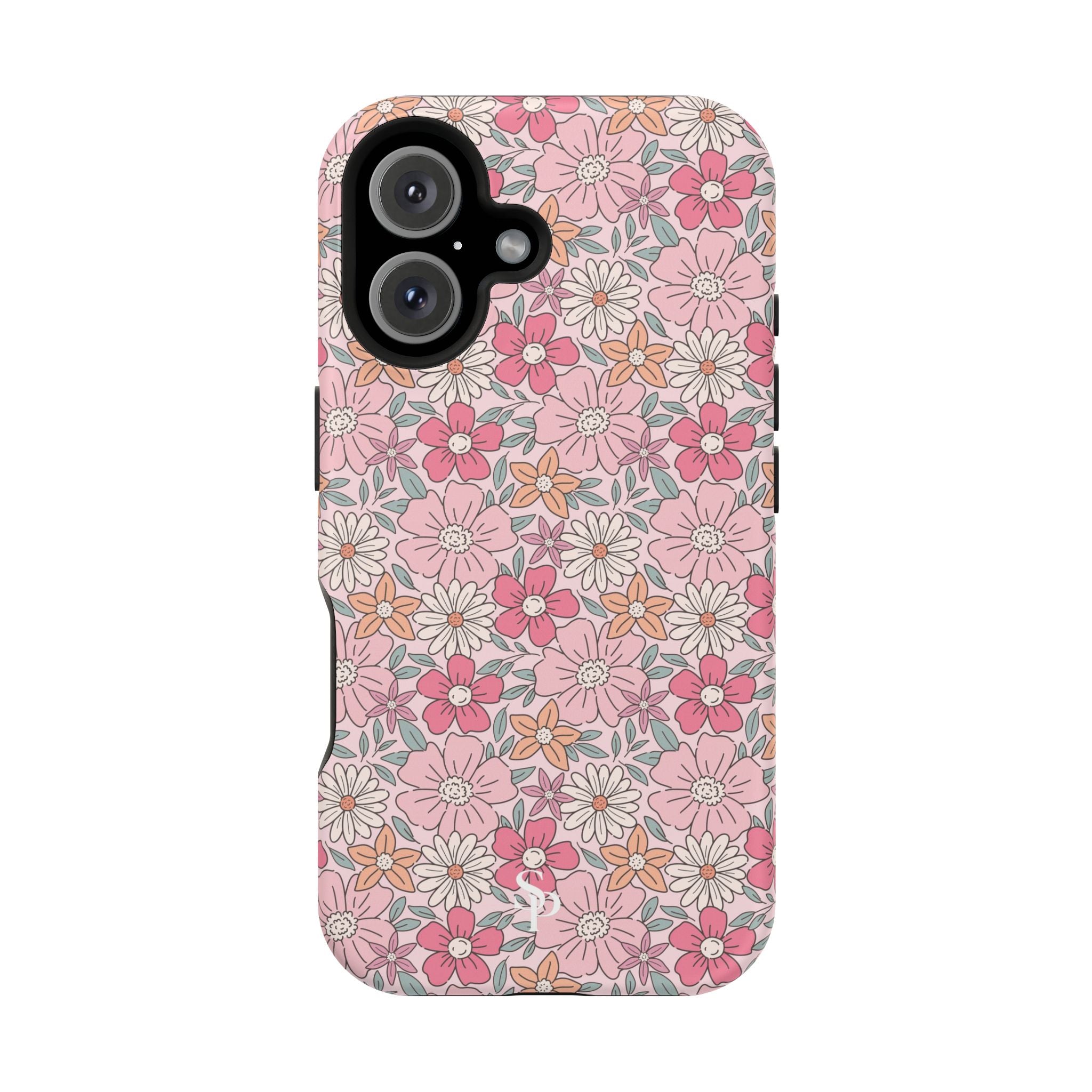 Pink Flowers Impact-Resistant Case