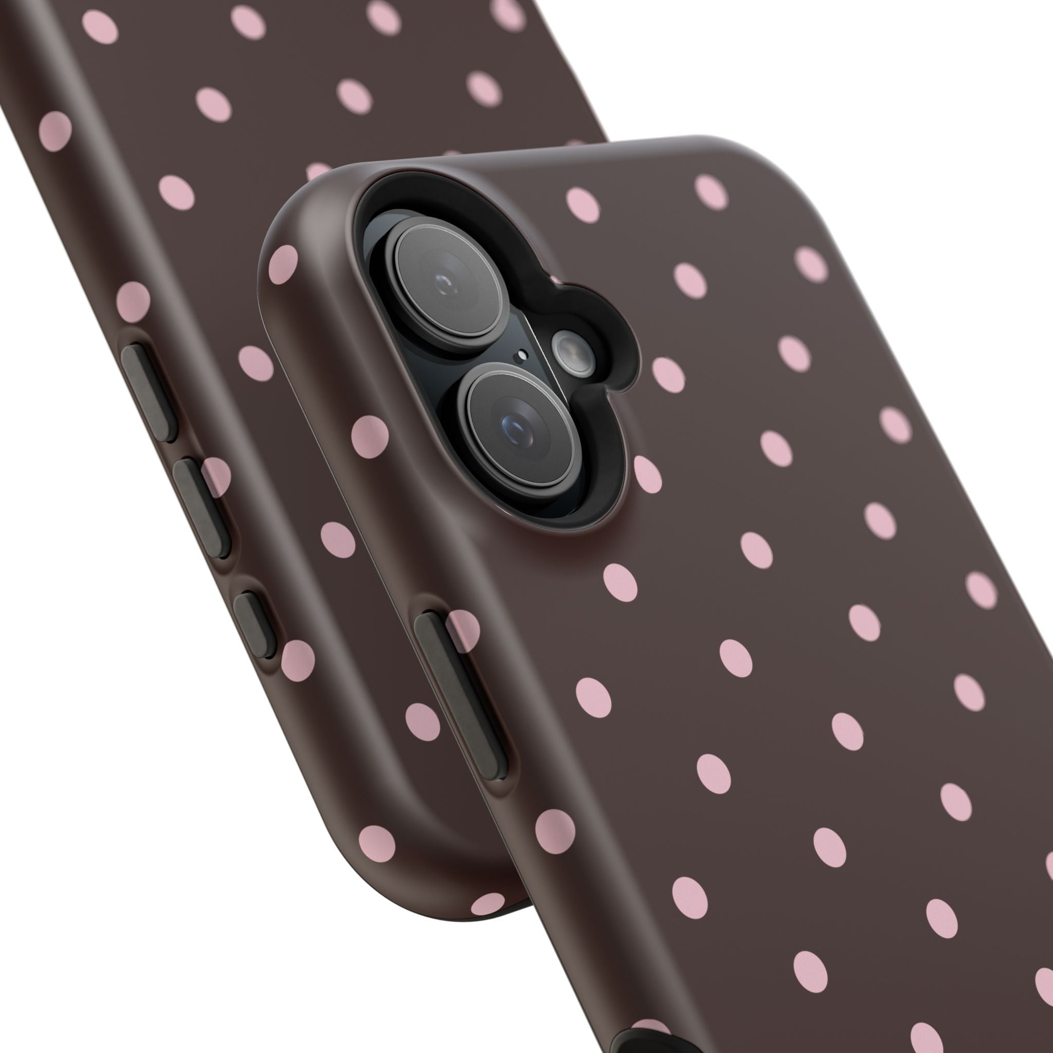 Brown Polka Dot Magnetic Impact-Resistant Phone Case