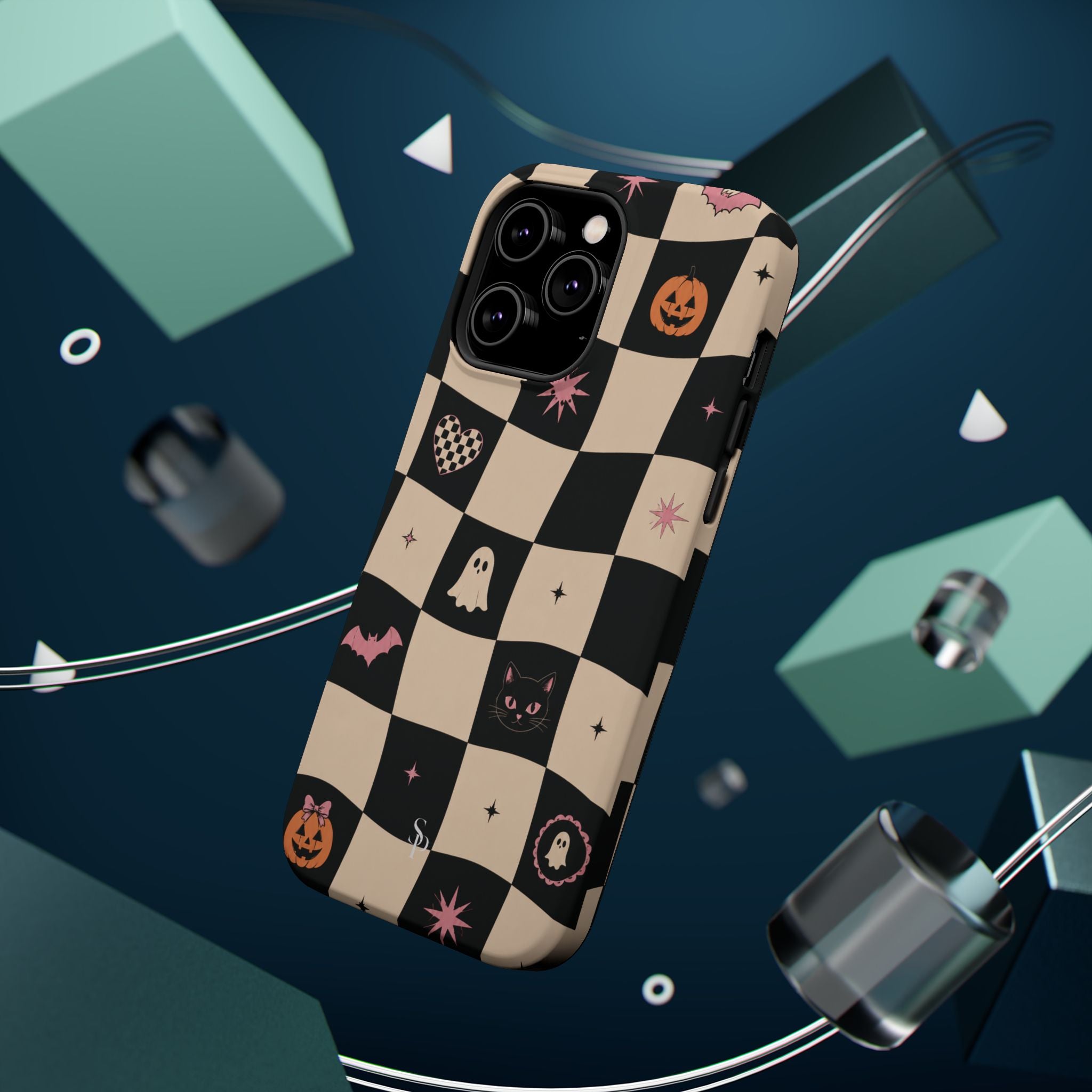 Halloween Checkerboard Magnetic Phone Case