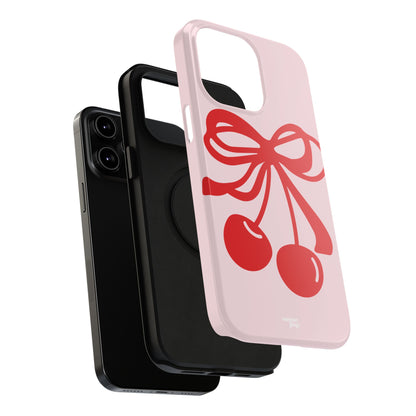 Cherry Bow Impact-Resistant Phone Case