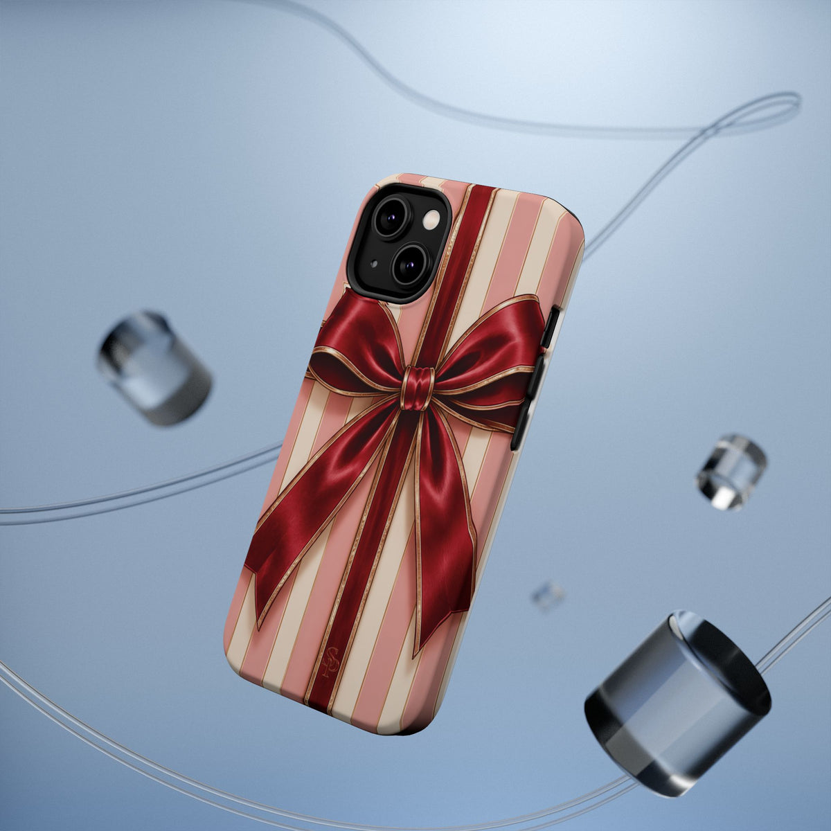 Red Bow Gift Wrap Magnetic Phone Case
