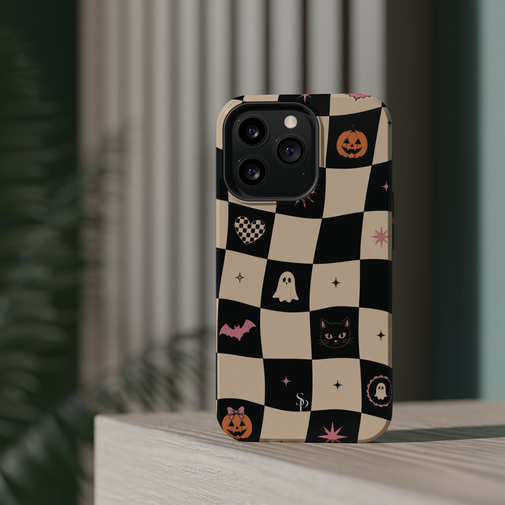 Halloween Checkerboard Magnetic Phone Case
