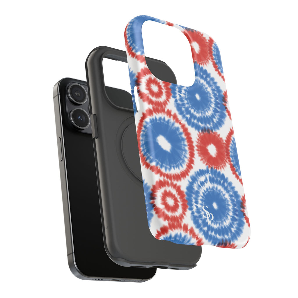 Patriotic Tie Dye Impact Resistant Phone Case