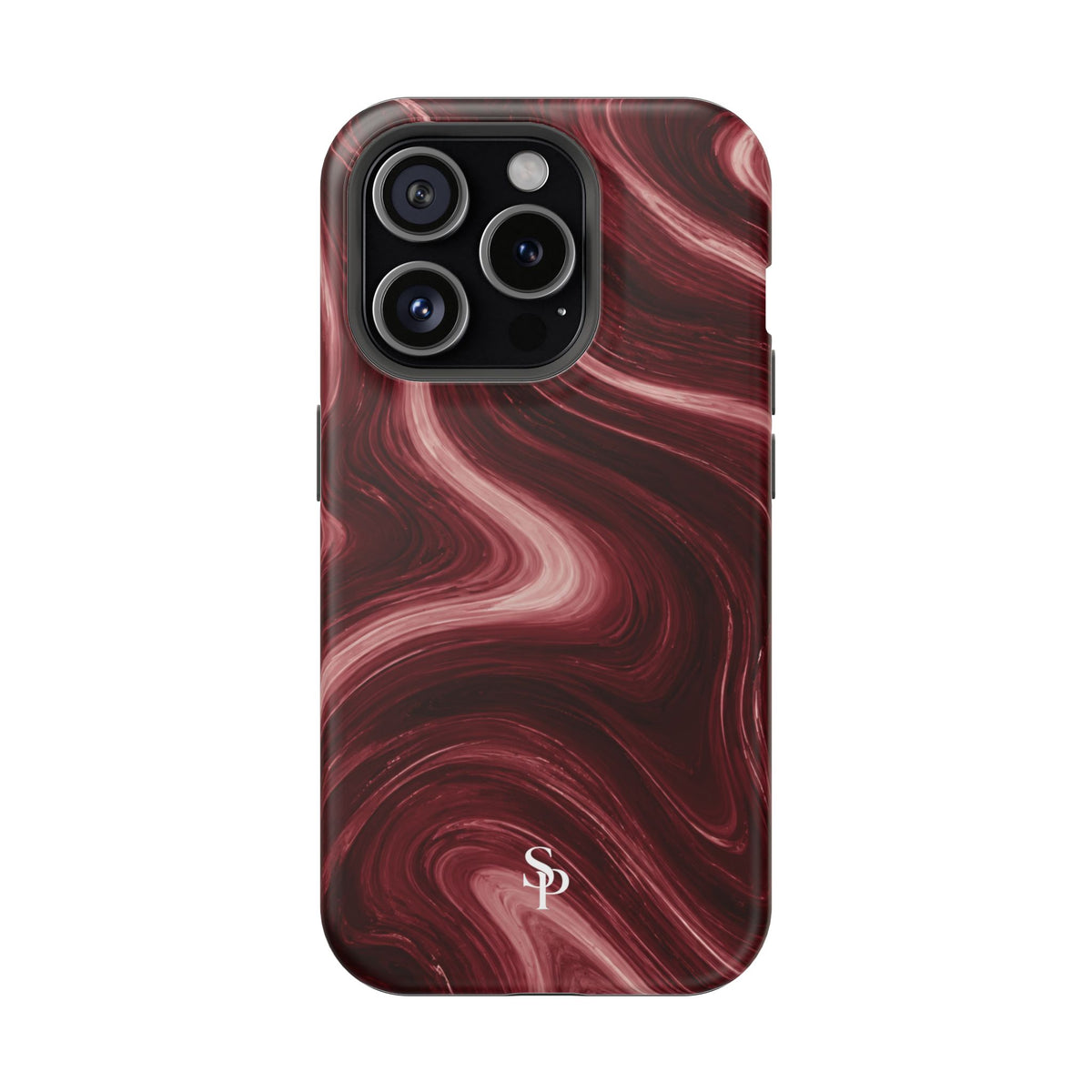 Burgundy Marble Magnetic Phone Case