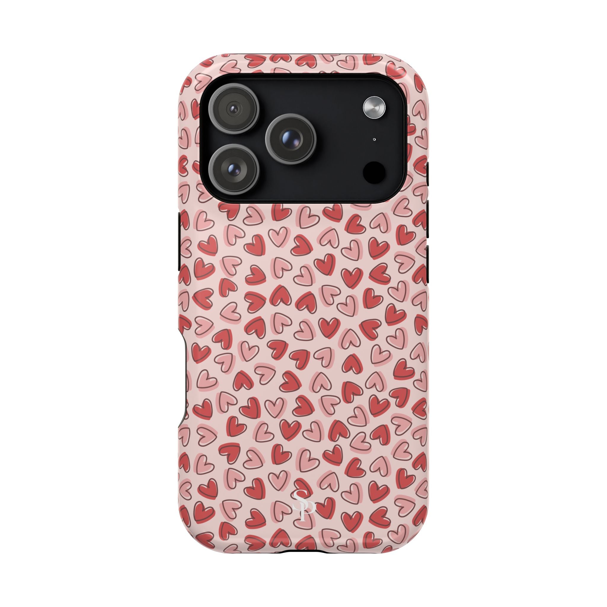 Heart Pattern Impact-Resistant Phone Case - Stylish Protection for Valentine's Day & Everyday Love