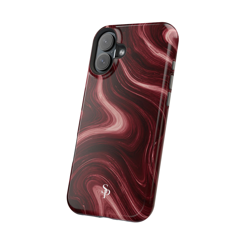 Burgundy Marble Magnetic Phone Case
