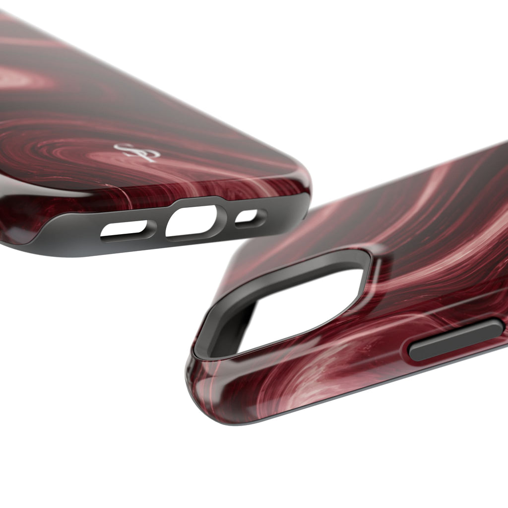 Burgundy Marble Magnetic Phone Case
