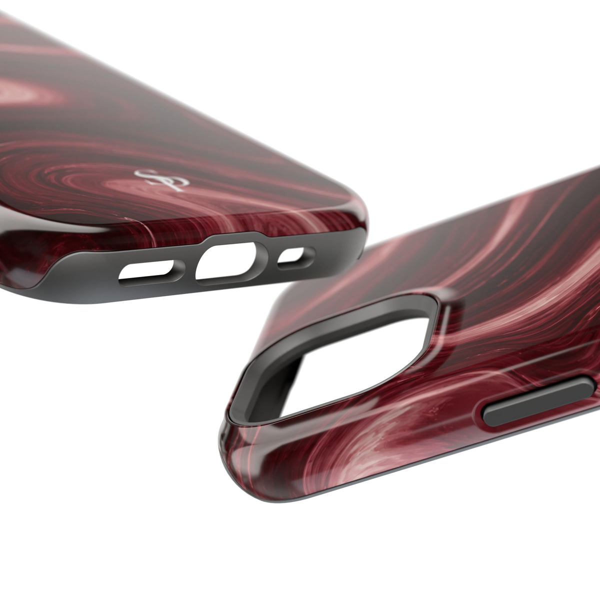 Burgundy Marble Magnetic Phone Case