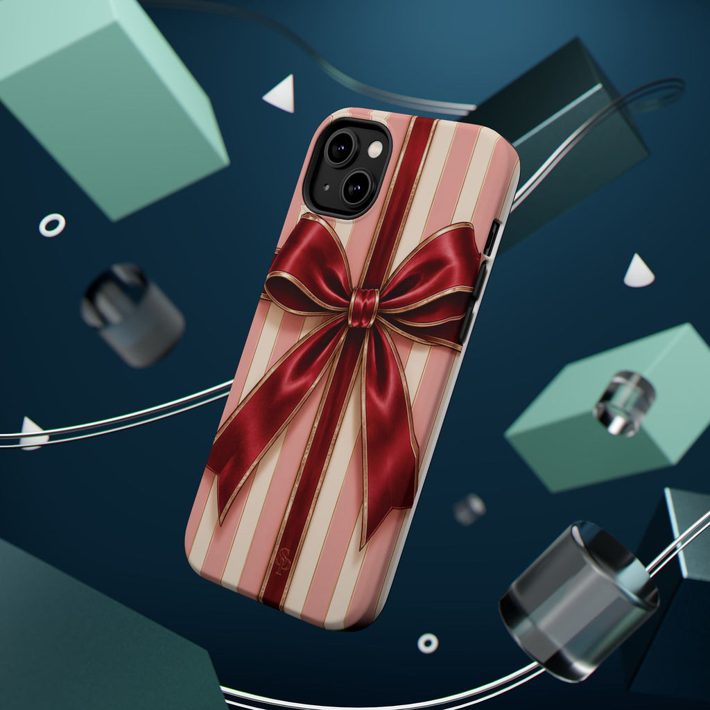 Red Bow Gift Wrap Magnetic Phone Case