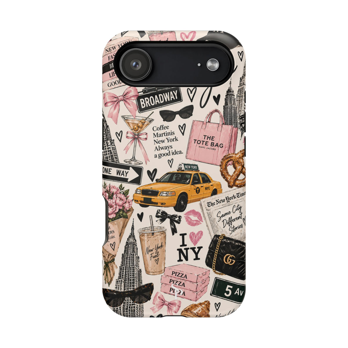 Pink New York Magnetic Phone Case