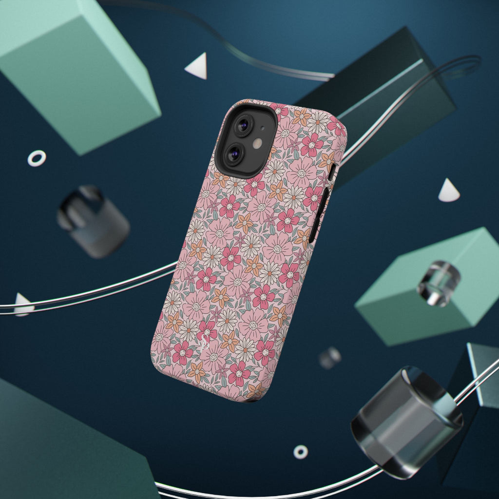 Pink Flowers Impact-Resistant Case