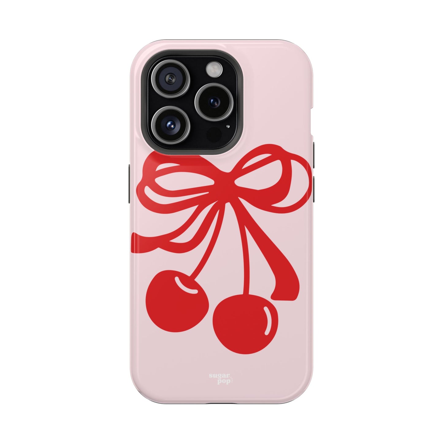 Cherry Bow Impact-Resistant Phone Case