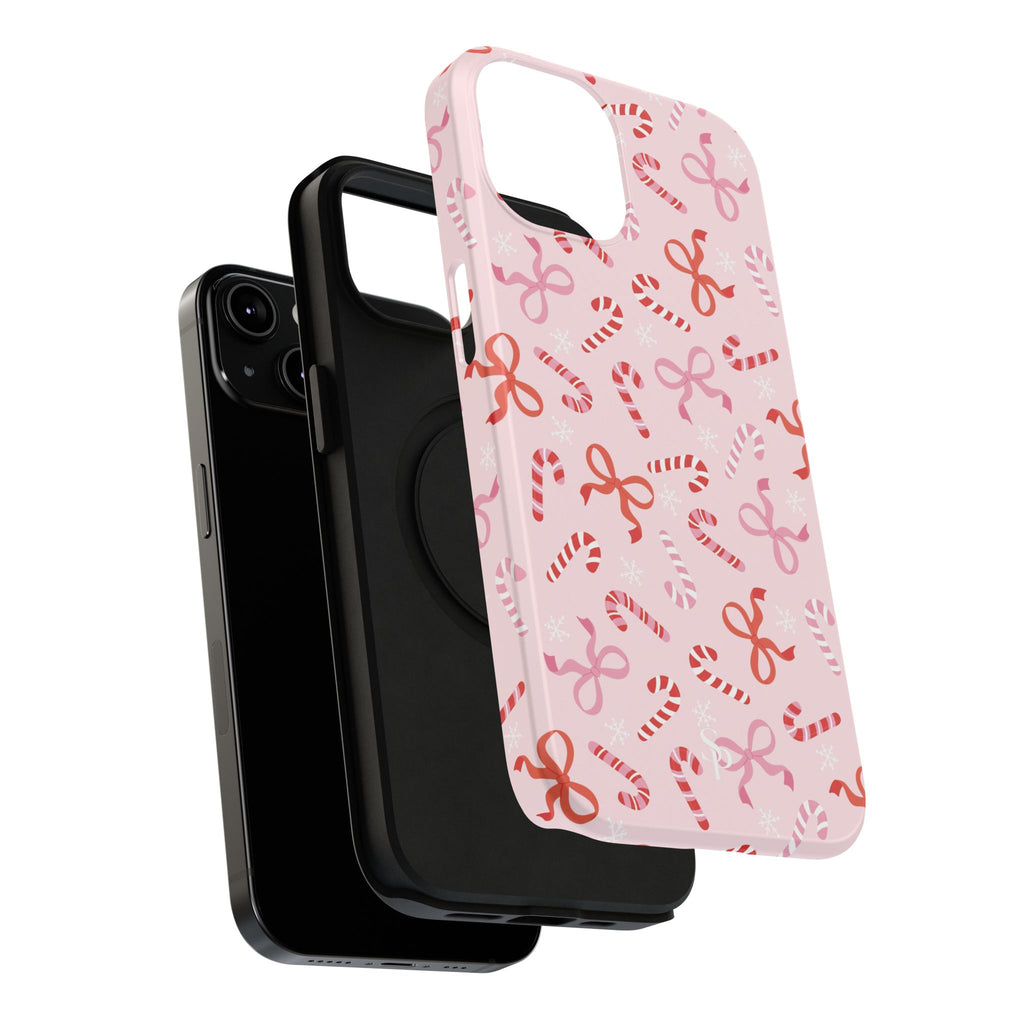 Candy Cane Impact-Resistant Phone Case - Limited Edition