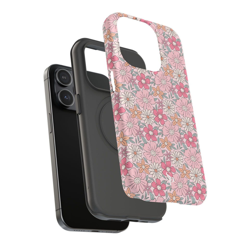 Pink Flowers Impact-Resistant Case