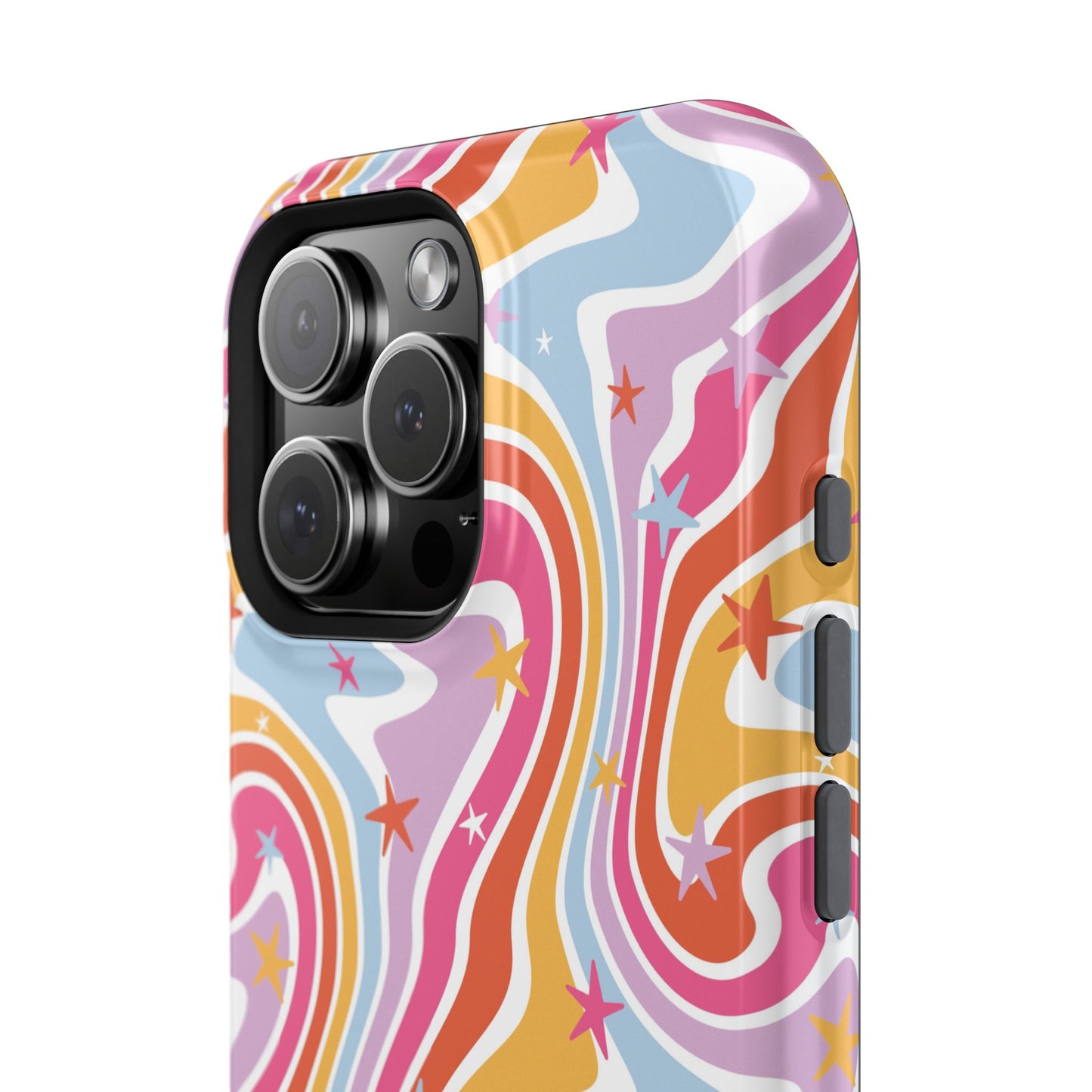 Colorful Impact-Resistant Phone Case - Vibrant Swirl Design