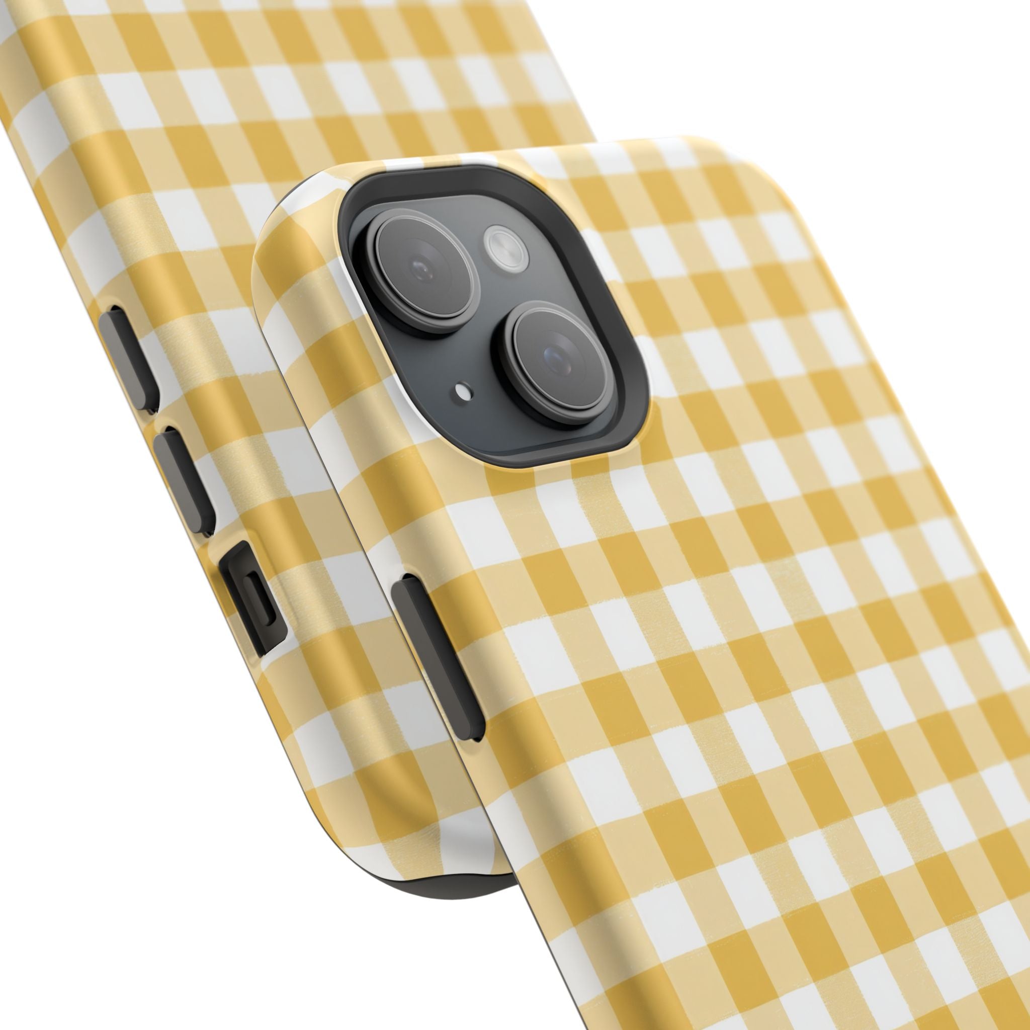 Yellow Gingham Magnetic Impact-Resistant Phone Case