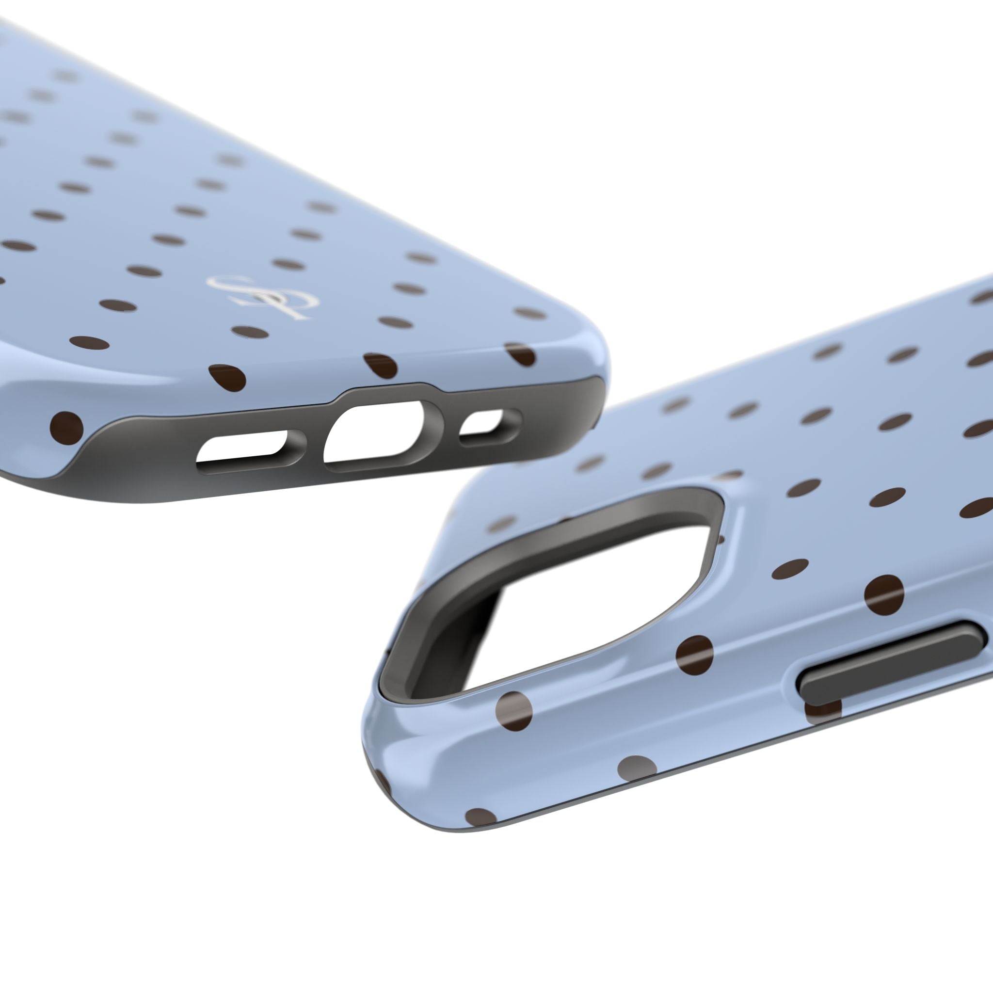 Blue Polka Dot Magnetic Impact Phone Case