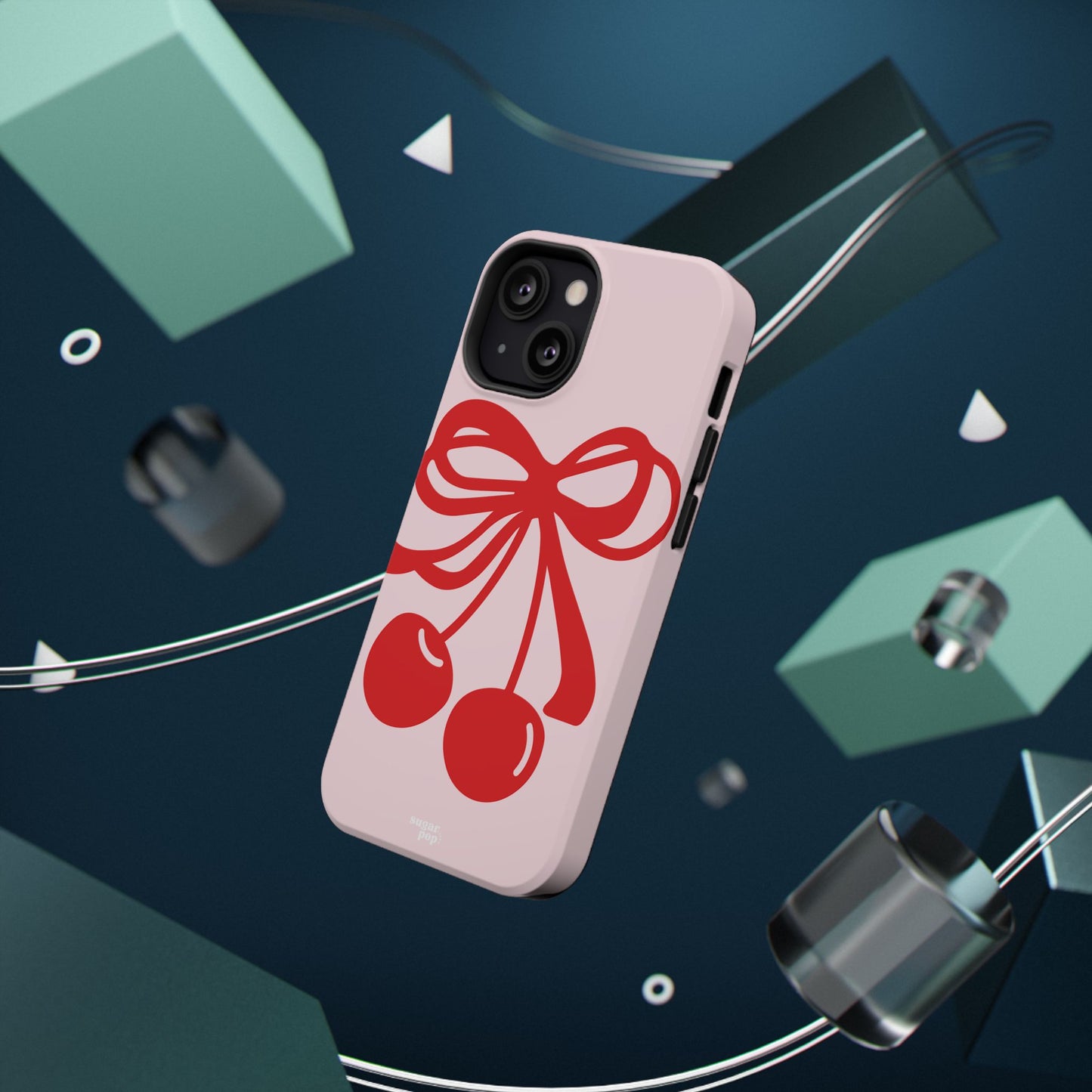 Cherry Bow Impact-Resistant Phone Case