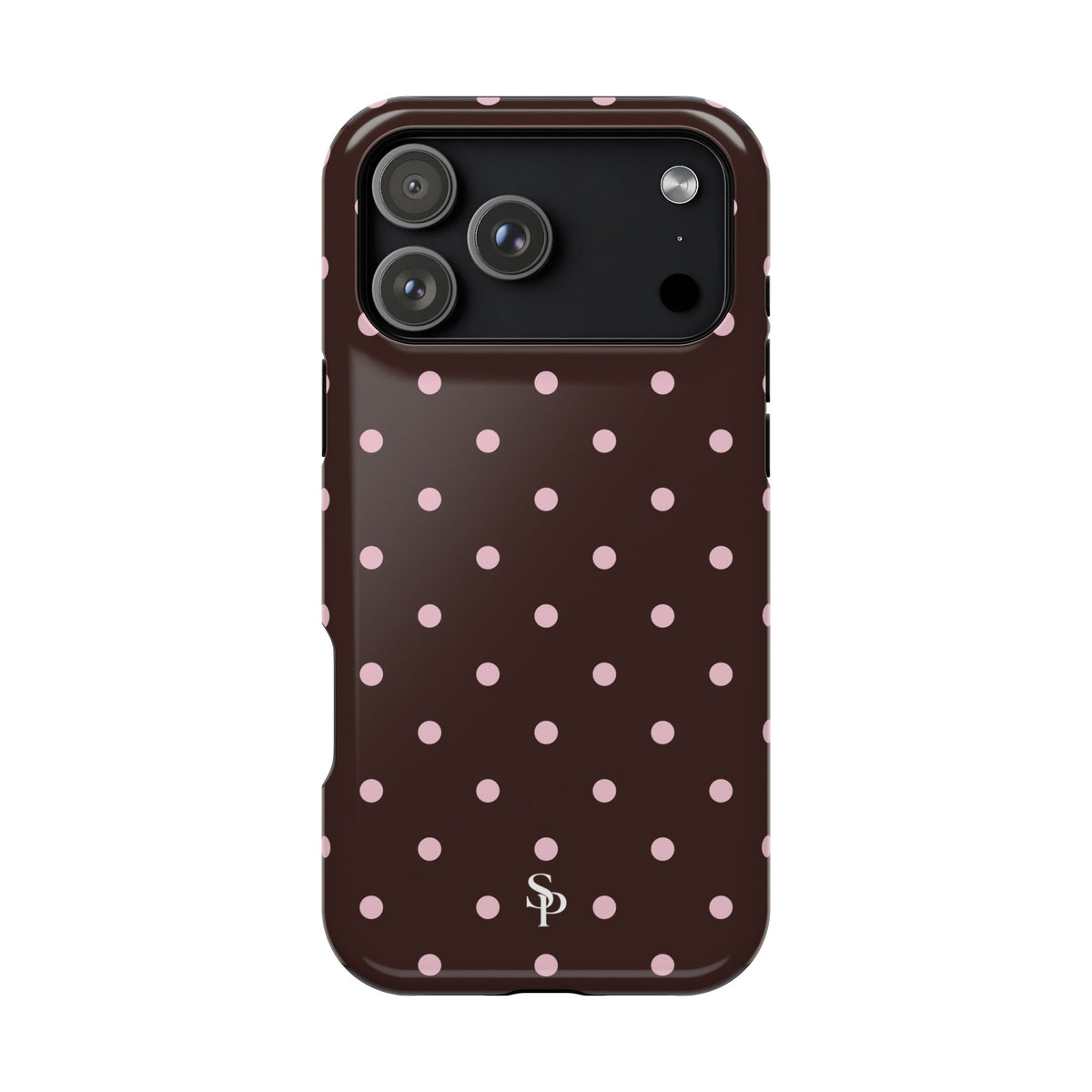Brown Polka Dot Magnetic Impact-Resistant Phone Case