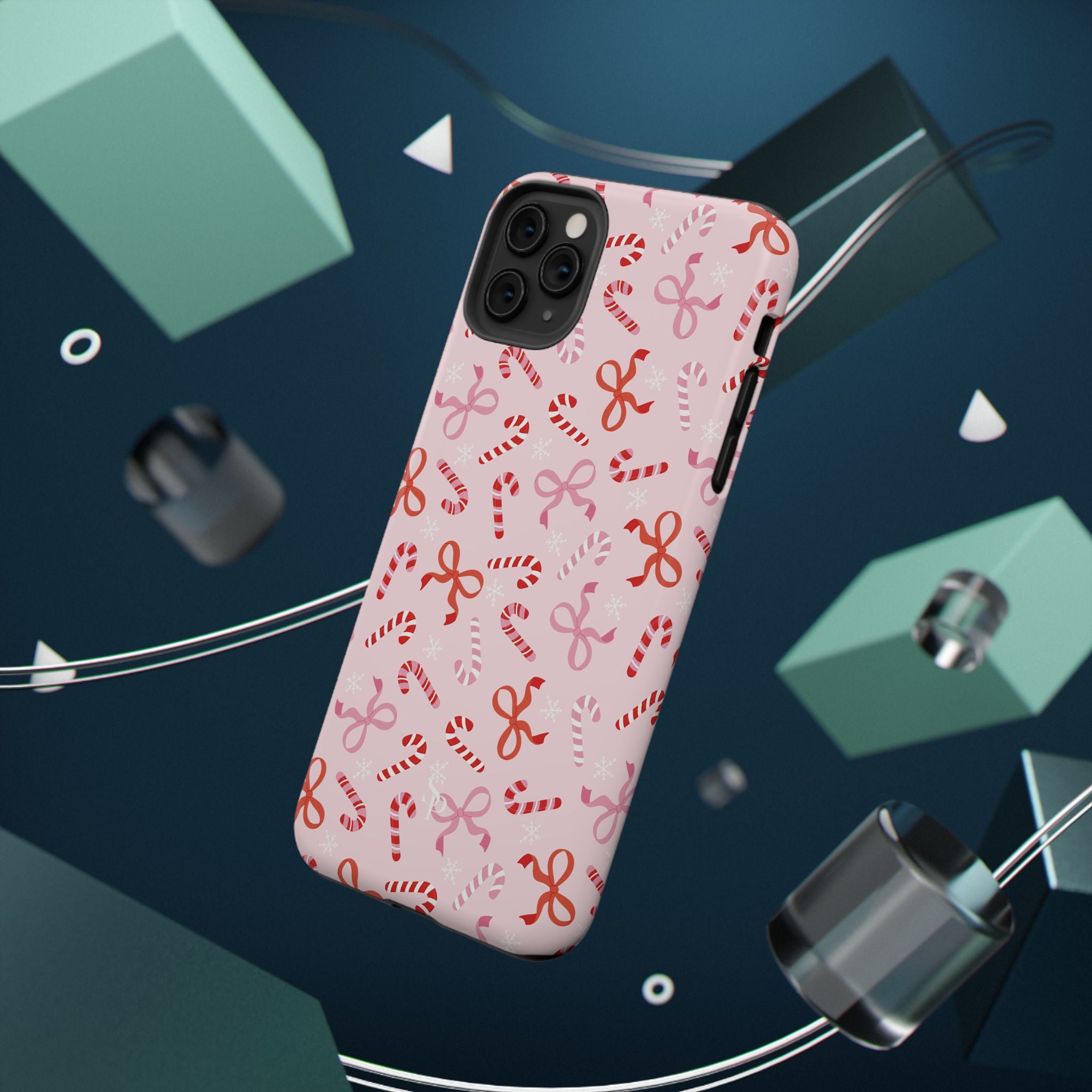 Candy Cane Impact-Resistant Phone Case - Limited Edition