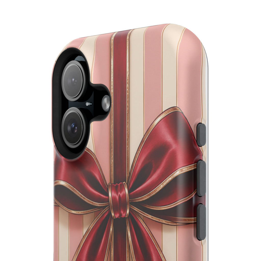 Red Bow Gift Wrap Magnetic Phone Case