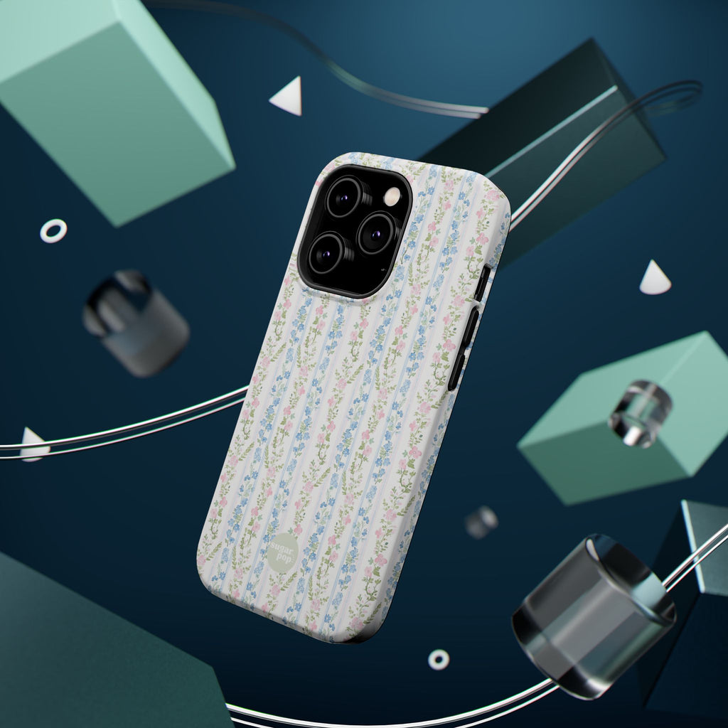 Pastel Floral Pattern Magnetic Tough Case