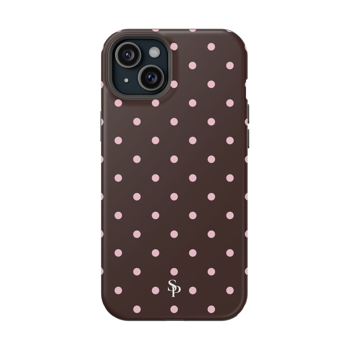 Brown Polka Dot Magnetic Impact-Resistant Phone Case