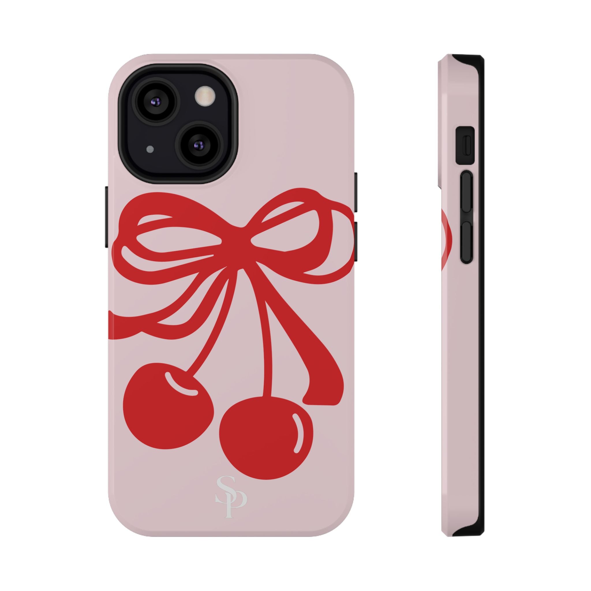 Cherry Bow Impact-Resistant Phone Case