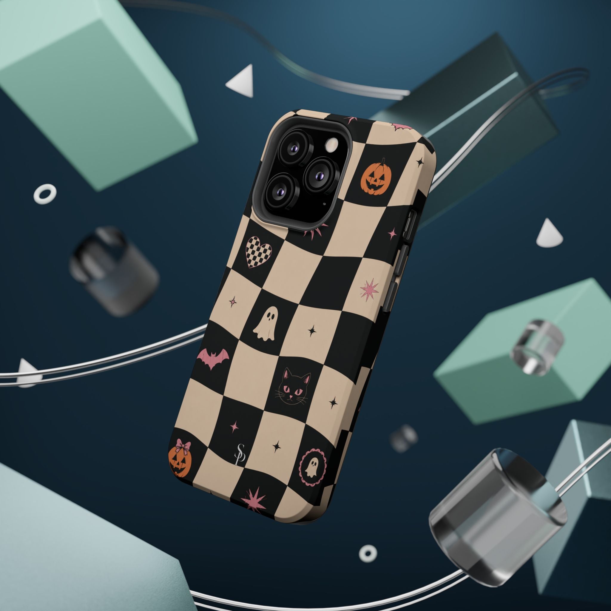 Halloween Checkerboard Magnetic Phone Case