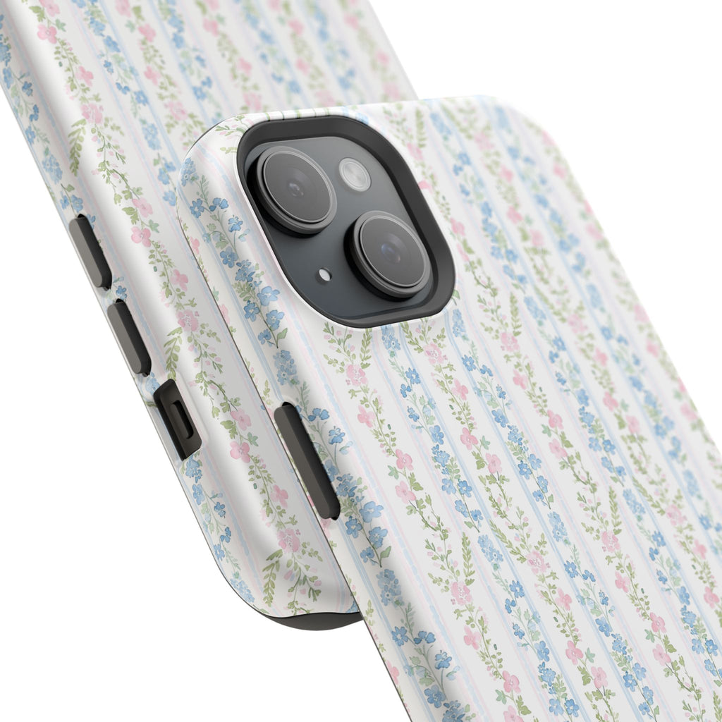 Pastel Floral Pattern Magnetic Tough Case