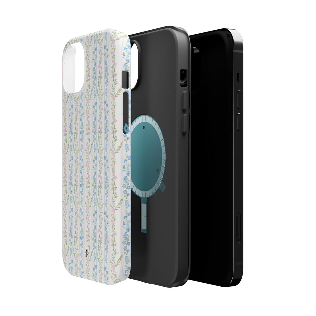 Pastel Floral Pattern Magnetic Tough Case