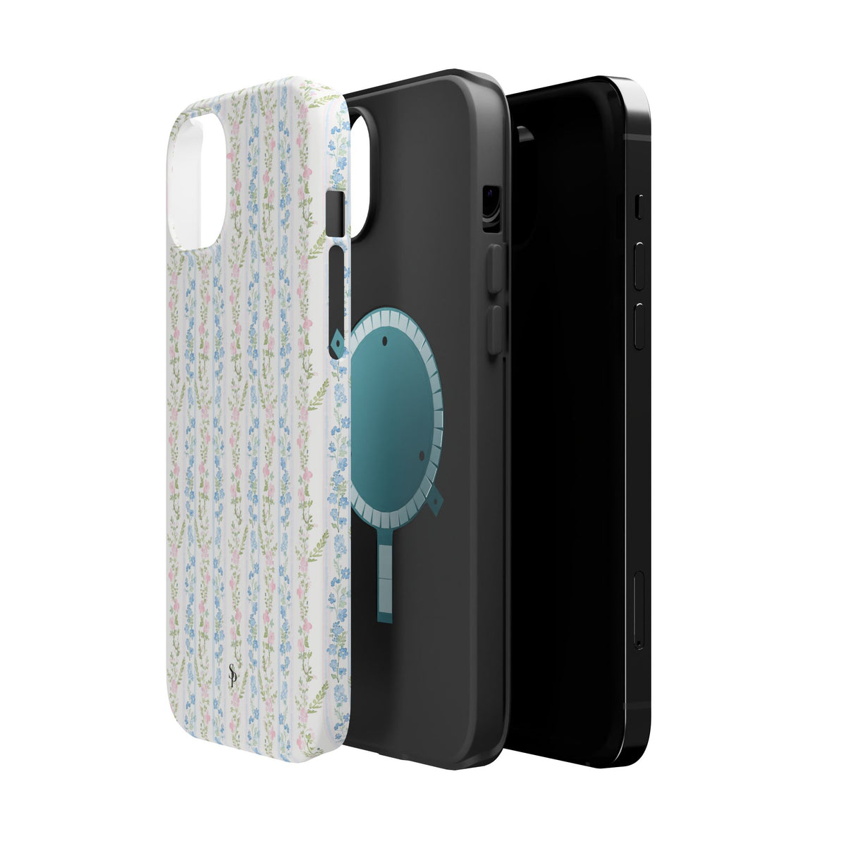 Pastel Floral Pattern Magnetic Tough Case