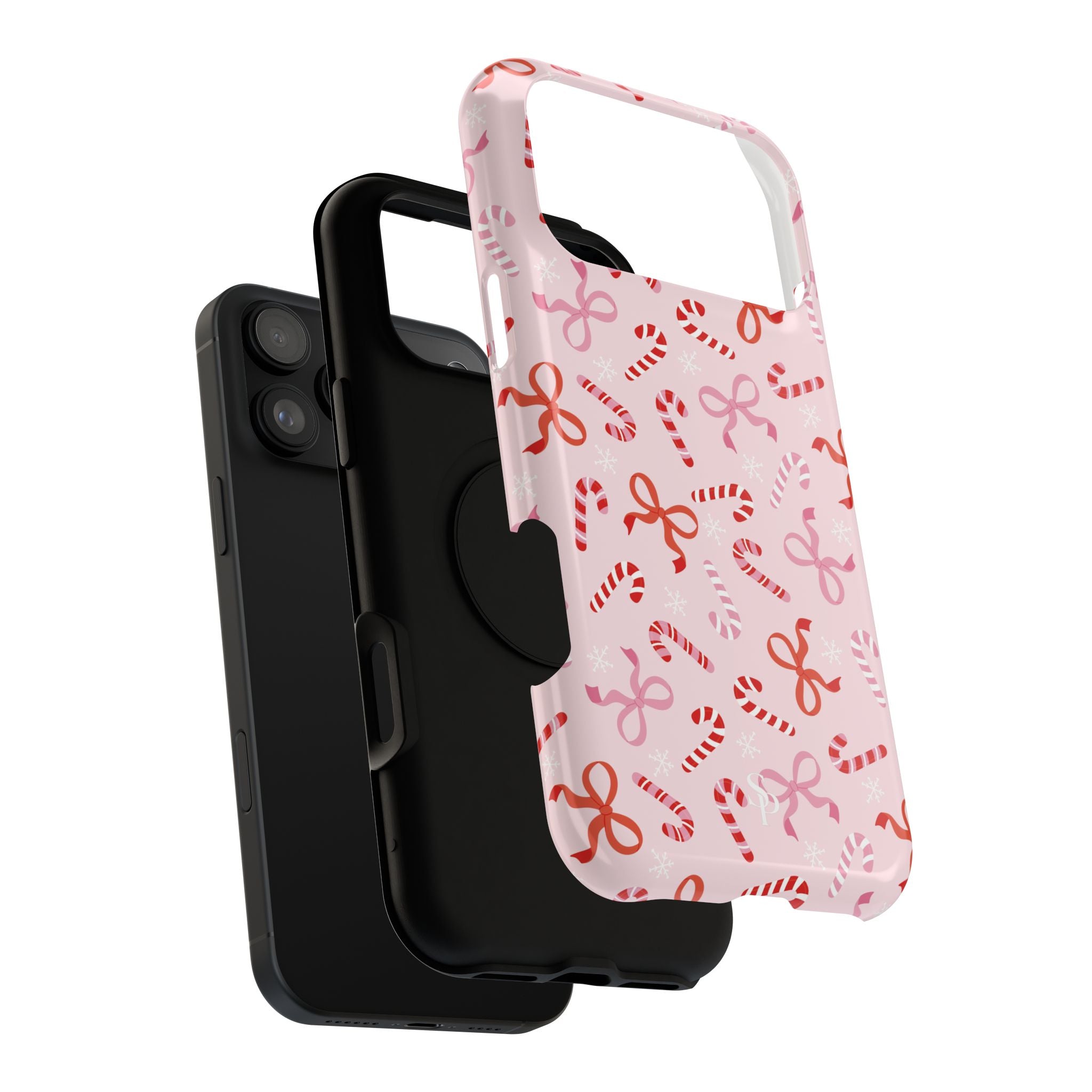 Candy Cane Impact-Resistant Phone Case - Limited Edition