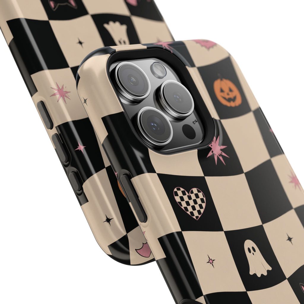 Halloween Checkerboard Magnetic Phone Case