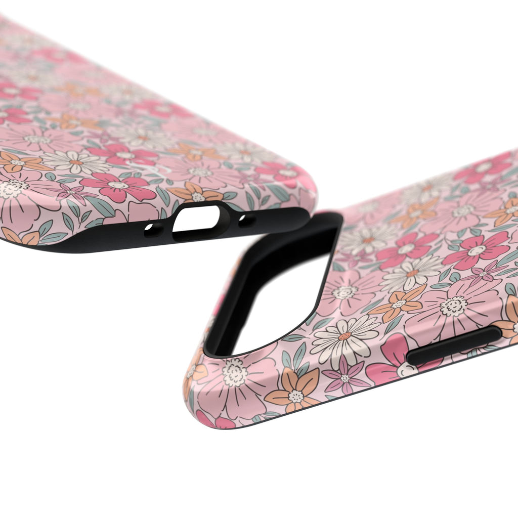 Pink Flowers Impact-Resistant Case