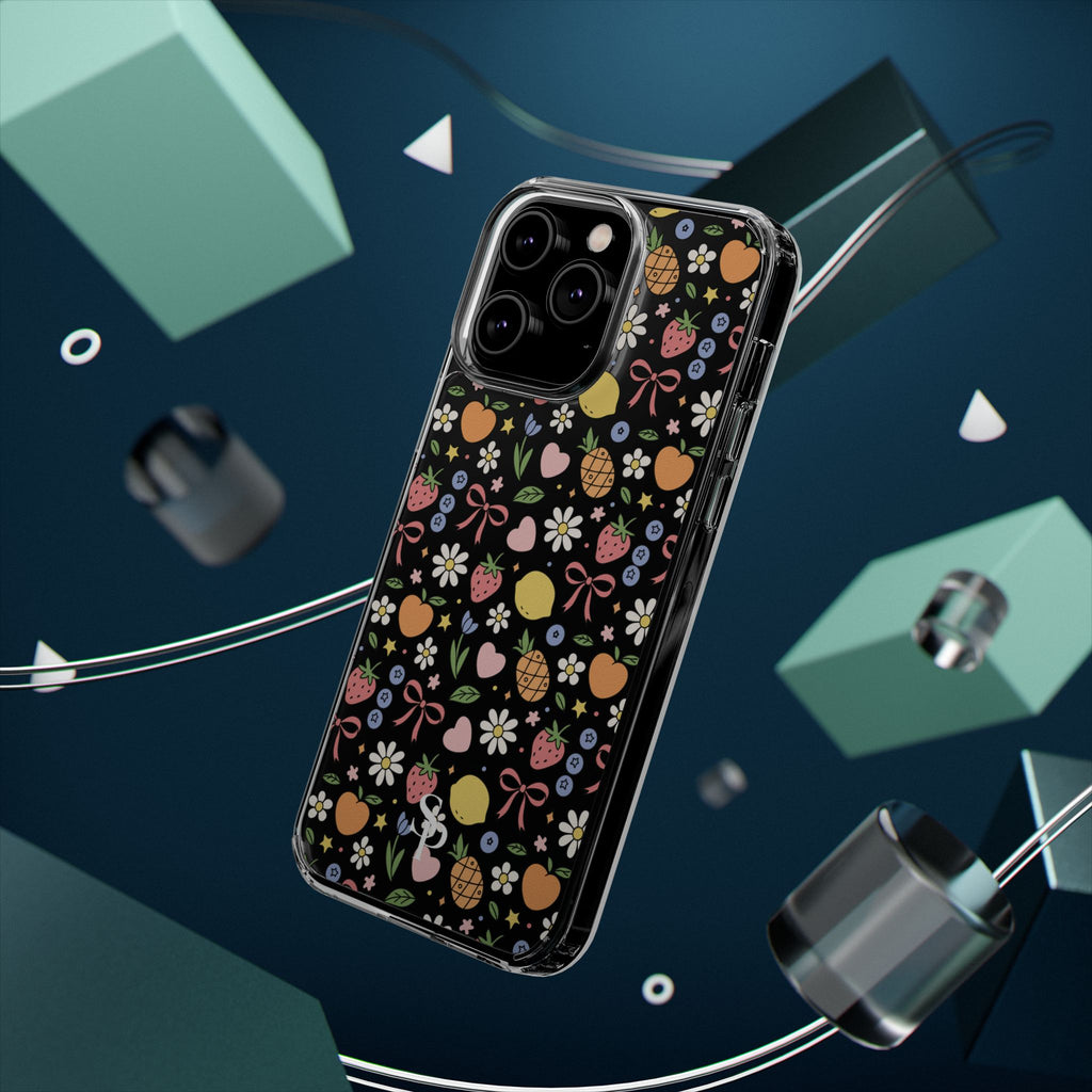 Fruit and Floral Pattern Clear Case