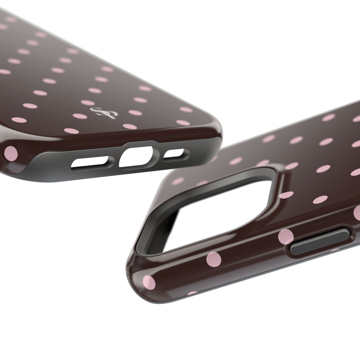 Brown Polka Dot Magnetic Impact-Resistant Phone Case
