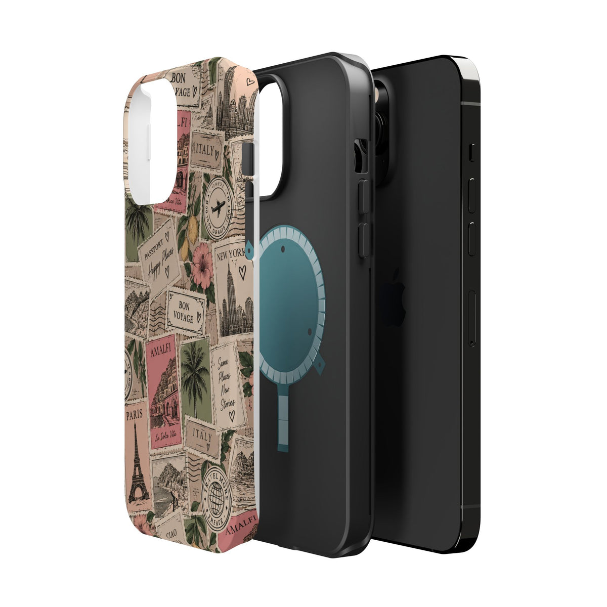 Travel Passport Stamp Magnetic Impact-Resistant Case