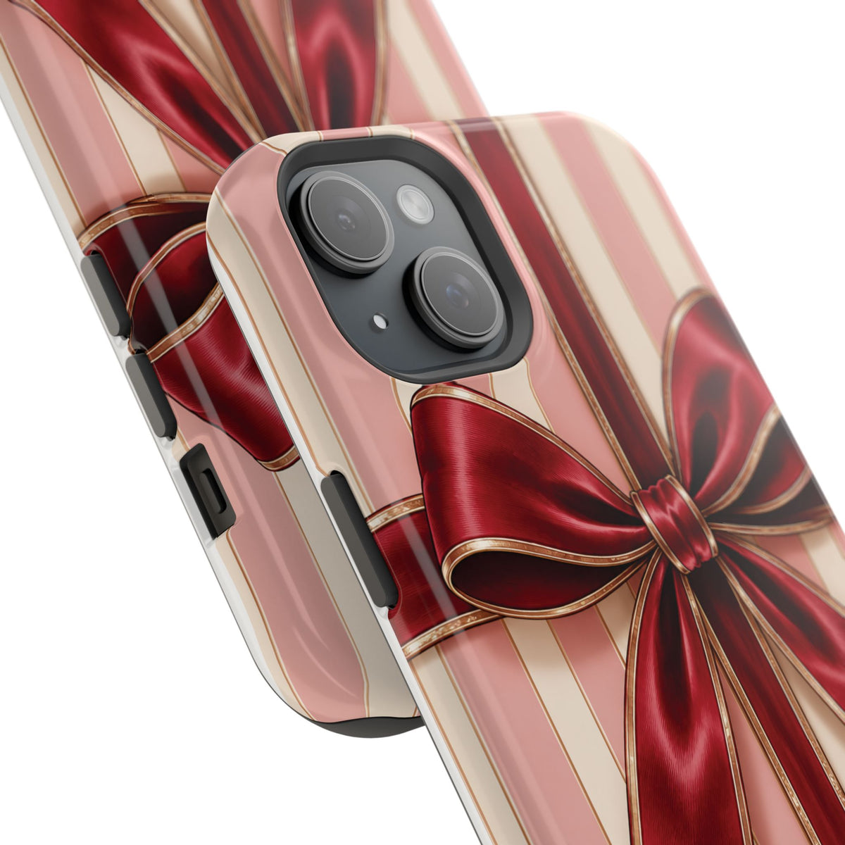 Red Bow Gift Wrap Magnetic Phone Case
