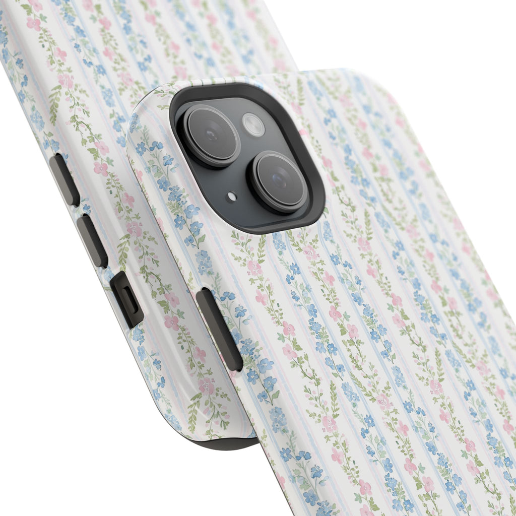 Pastel Floral Pattern Magnetic Tough Case