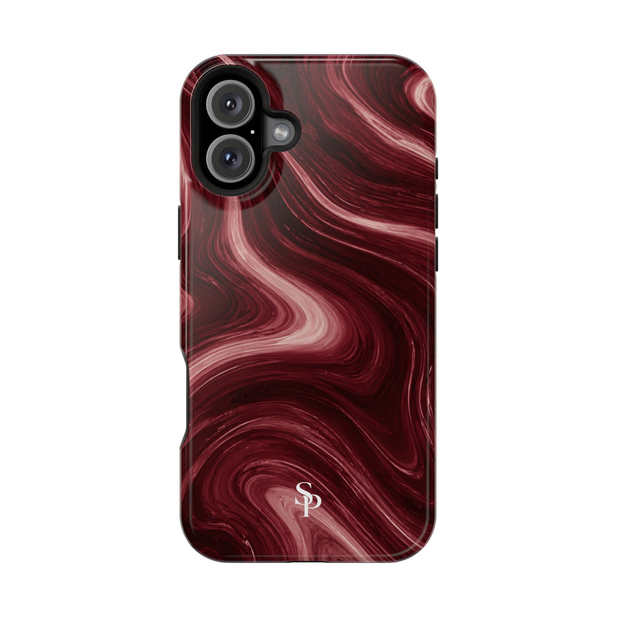 Burgundy Marble Magnetic Phone Case